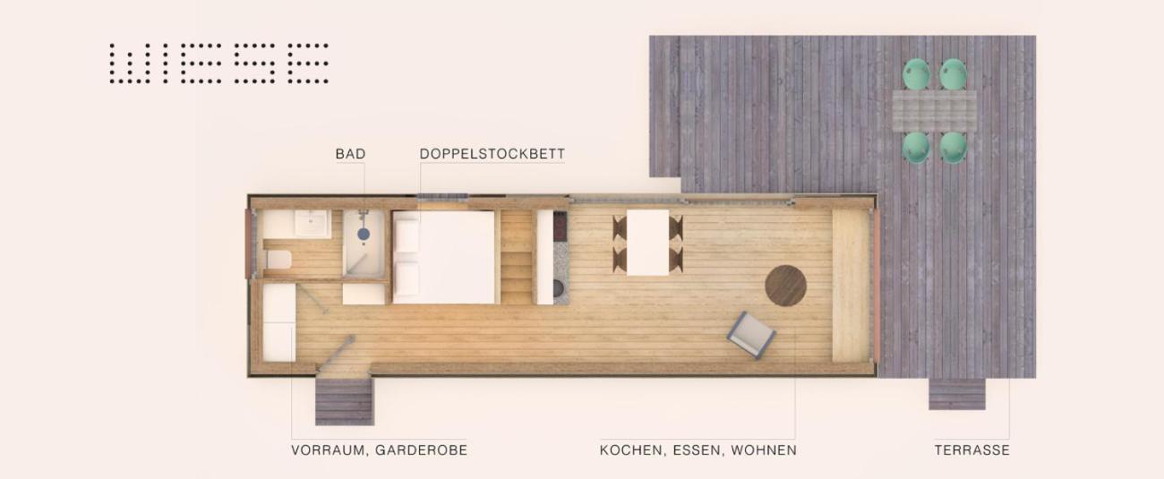 제발첸 Die Klingerei - Tiny House Wiese 빌라 외부 사진